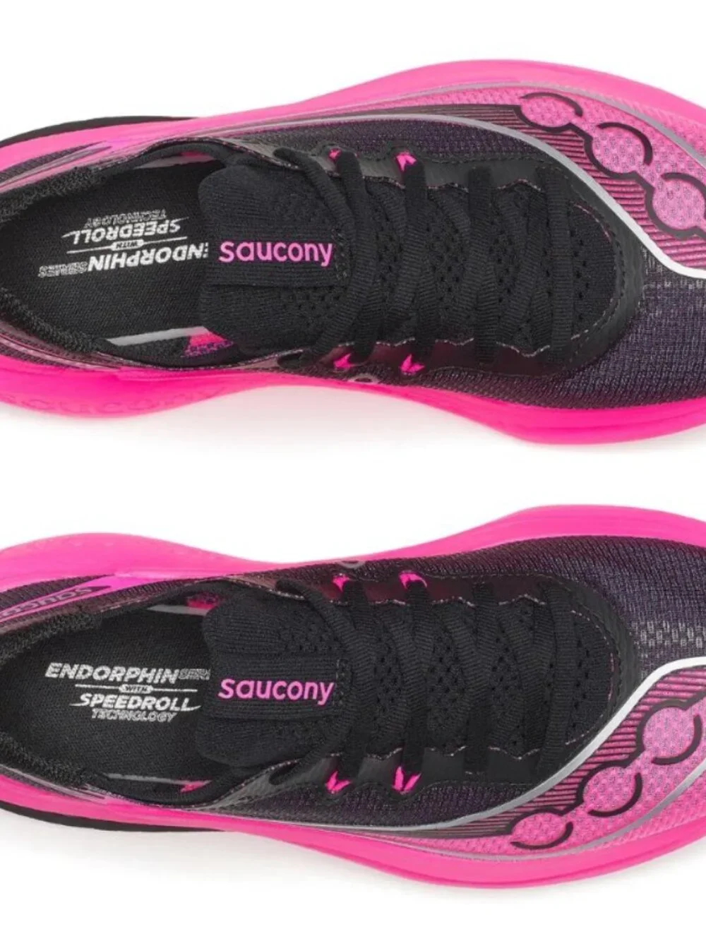 New Saucony sz 7 Endorphin pro 5 Womens running shoe black pink - Picture 3 of 6